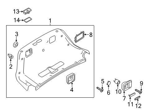 2014 Audi A6 Interior Trim - Trunk Lid