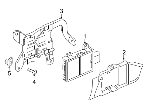 2022 Audi A7 Sportback Electrical Components - Front Bumper Diagram 7