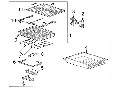 2021 Audi A8 Quattro Battery Assembly Diagram for 4N0-915-100-K