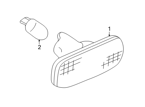 2006 Audi TT Side Repeater Lamps