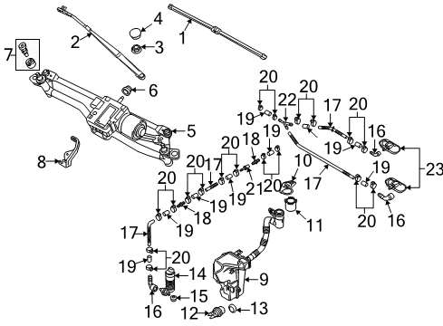 2009 Audi A3 Windshield - Wiper & Washer Components