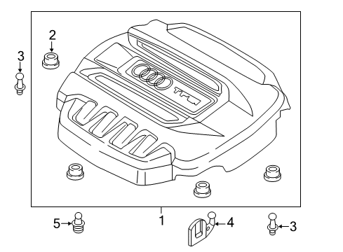 2017 Audi TT Quattro Engine Appearance Cover