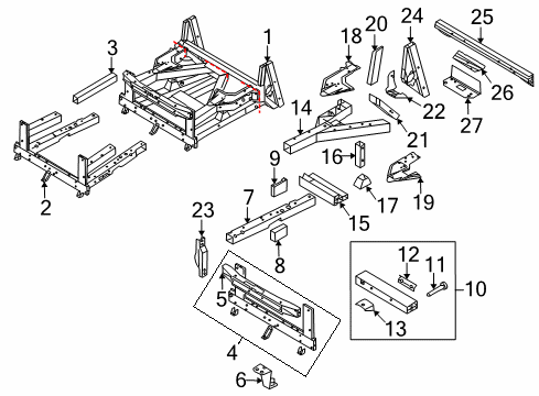 2012 Audi R8 Inner Structure - Front Structural