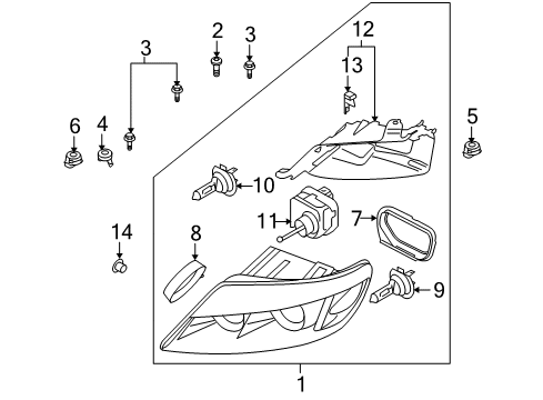 2011 Audi Q7 Bulbs Diagram 3