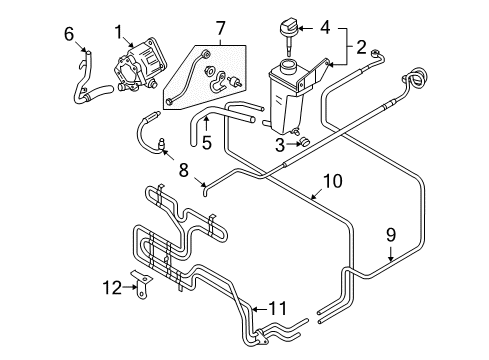 2006 Audi S4 P/S Pump & Hoses, Steering Gear & Linkage