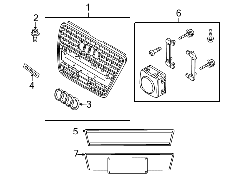 2013 Audi Q7 Grille & Components