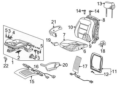 2005 Audi Allroad Quattro Front Seat Components