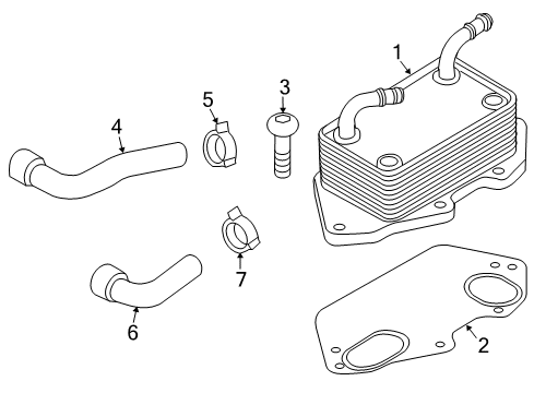 2010 Audi Q5 Oil Cooler