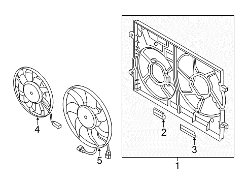 2015 Audi A3 Cooling System, Radiator, Water Pump, Cooling Fan Diagram 3