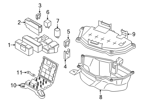 2018 Audi A7 Quattro Fuse & Relay Diagram 1