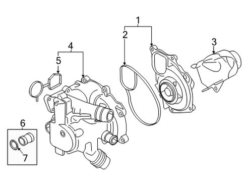 2024 Audi A3 Water Pump