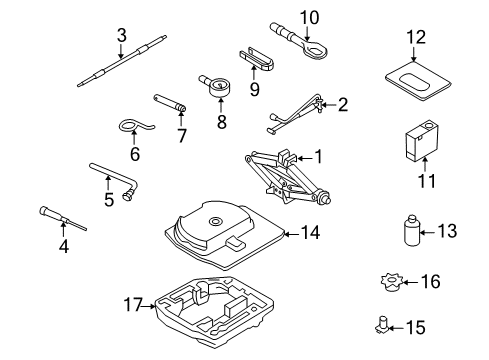 2010 Audi S5 Jack & Components