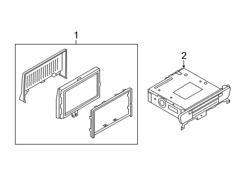 2014 Audi A6 Navigation System Components