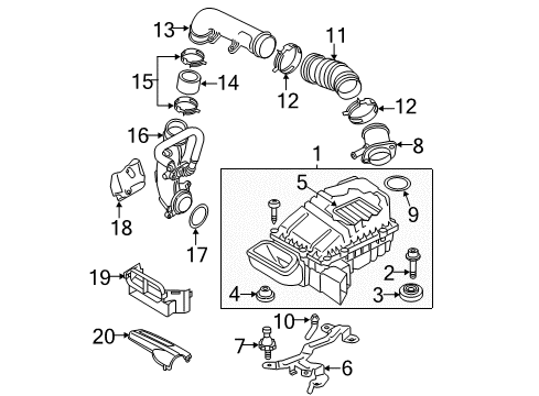 2012 Audi TT RS Quattro Air Intake