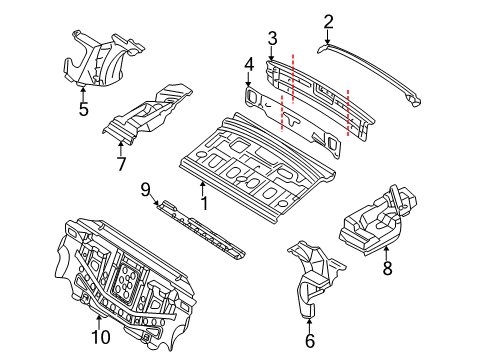 2003 Audi A6 Rear Body