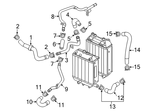 2015 Audi RS7 Hoses, Lines & Pipes Diagram 2