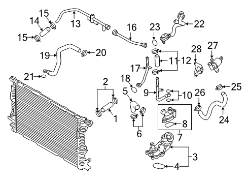 2016 Audi A7 Quattro Hoses, Lines & Pipes Diagram 1