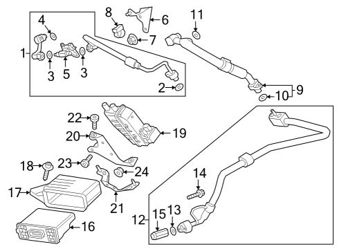 2024 Audi Q8 e-tron Air Conditioner & Heater Components