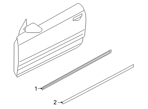 2007 Audi S4 Exterior Trim - Door