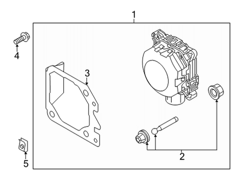 2020 Audi S8 Electrical Components - Front Bumper Diagram 1