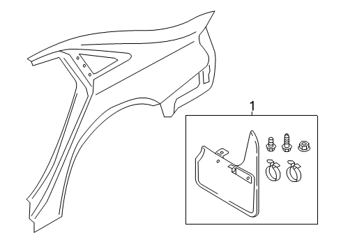 2021 Audi S4 Exterior Trim - Quarter Panel