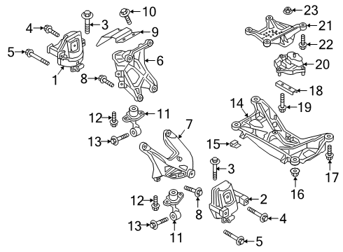 2018 Audi Q5 Engine & Trans Mounting