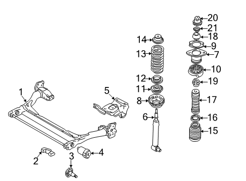 1996 Audi A4 Rear Suspension