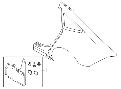 2023 Audi A7 Sportback Exterior Trim - Quarter Panel