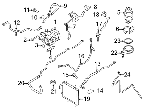 2012 Audi R8 P/S Pump & Hoses, Steering Gear & Linkage Diagram 4