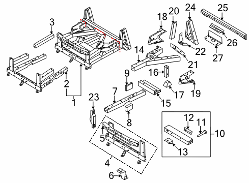 2015 Audi R8 Inner Structure - Front Structural