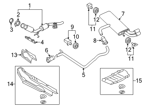 2015 Audi A3 Front Hanger Diagram for 5Q0-253-144-R