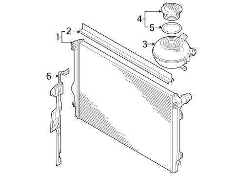 2022 Audi RS3 Radiator & Components Diagram 2