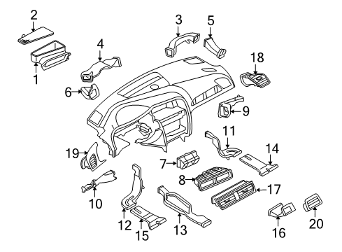 2014 Audi A4 Ducts