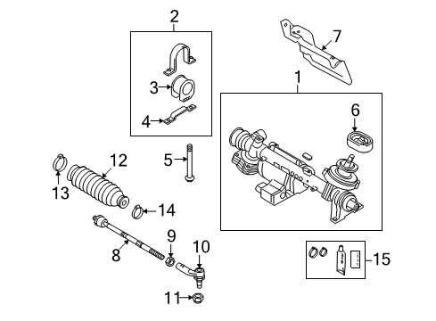 2011 Audi TTS Quattro Steering Gear & Linkage