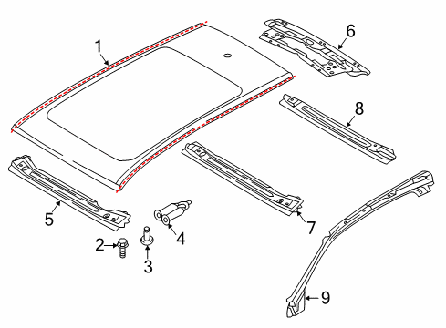 2023 Audi Q7 Roof & Components