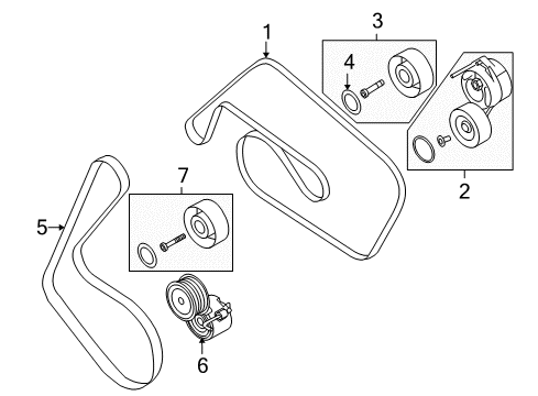 2010 Audi A6 Quattro Belts & Pulleys