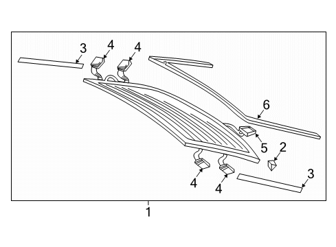 2023 Audi A7 Sportback Glass - Lift Gate