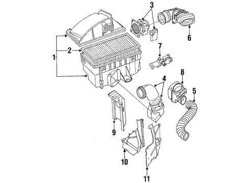 1990 Audi Coupe Quattro Air Inlet