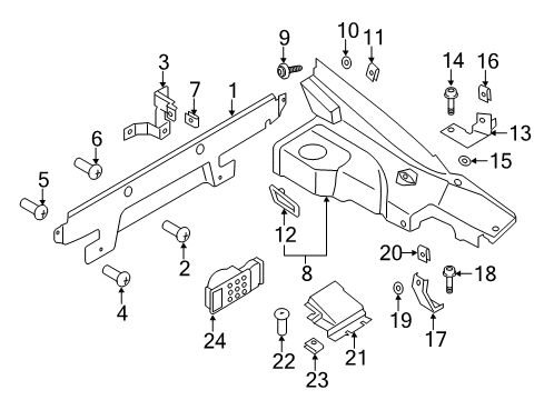 2015 Audi R8 Interior Trim - Rear Body