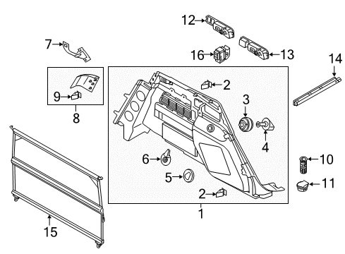 2022 Audi Q5 Interior Trim - Rear Body