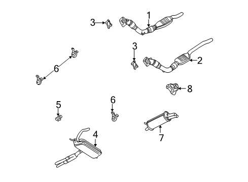 2003 Audi A6 Exhaust Components