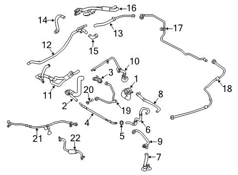 2019 Audi S4 Hoses, Lines & Pipes