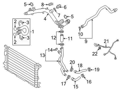 2014 Audi Q5 Hoses, Lines & Pipes