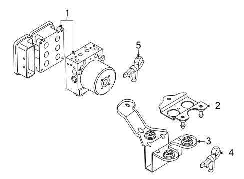 2013 Audi Q7 ABS Components