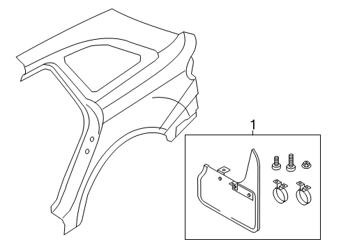 2010 Audi A4 Quattro Exterior Trim - Quarter Panel