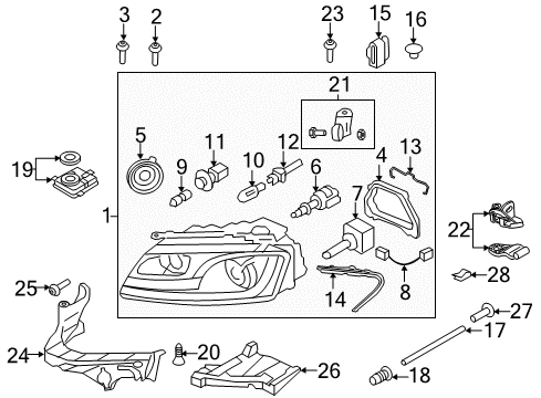 2010 Audi A5 Bulbs Diagram 4