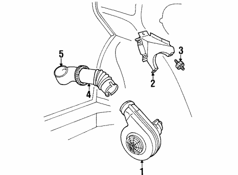 1998 Audi Cabriolet Blower Motor & Fan