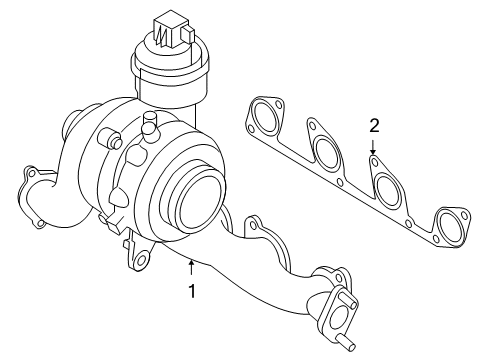 2010 Audi A3 Exhaust Manifold