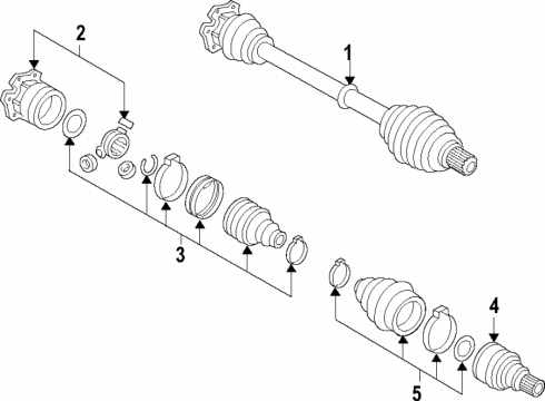 2023 Audi RS Q8 Axle Shafts & Joints, Drive Axles