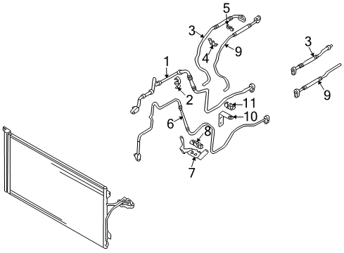 2010 Audi Q7 Rear A/C Lines Diagram 2